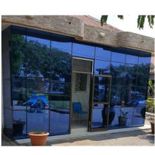 Building glass Manufacturer DARK BLUE REFLECTIVE GLASS 6MM with ISO&CE